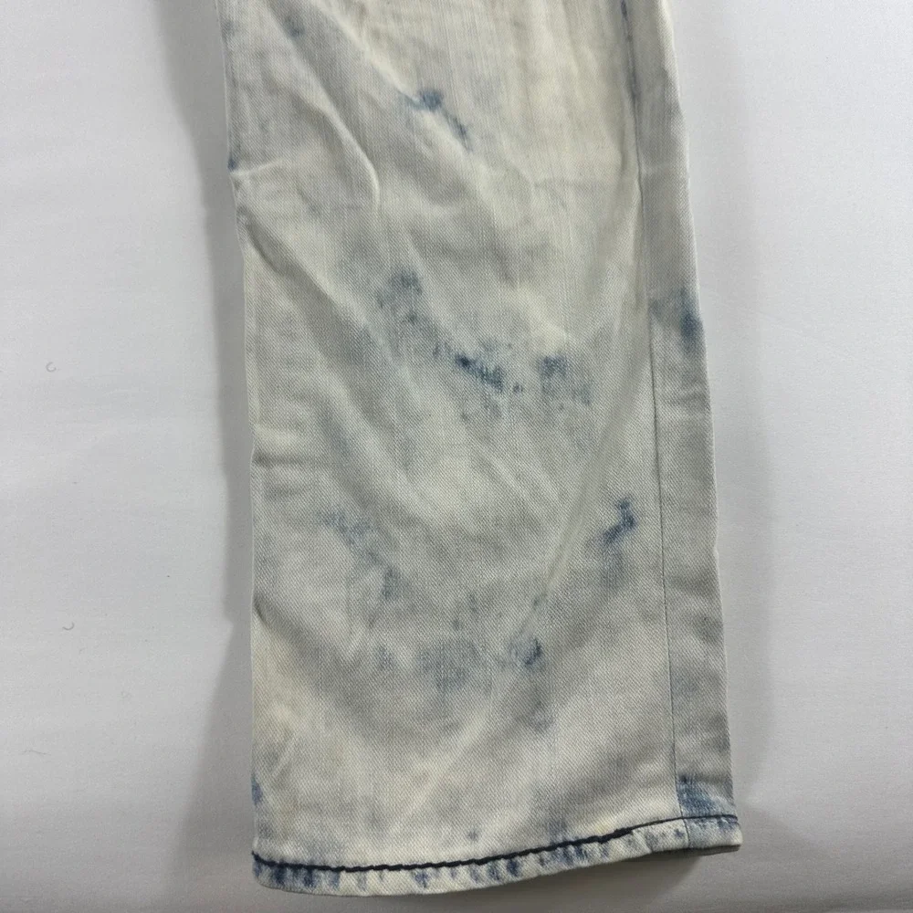 True Religion Mens Size 42 Jeans Acid‎ Wash Denim Straight Leg Pants
